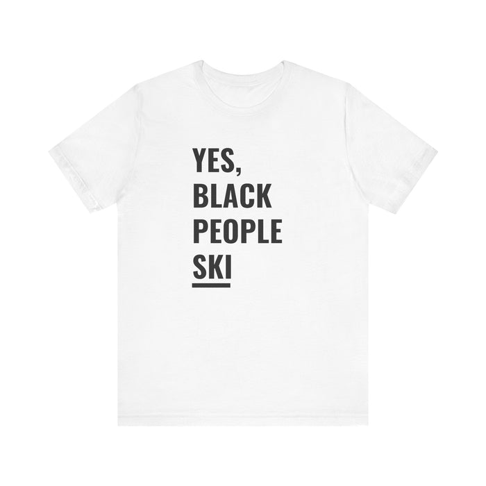 Yes, Black People Ski Tee